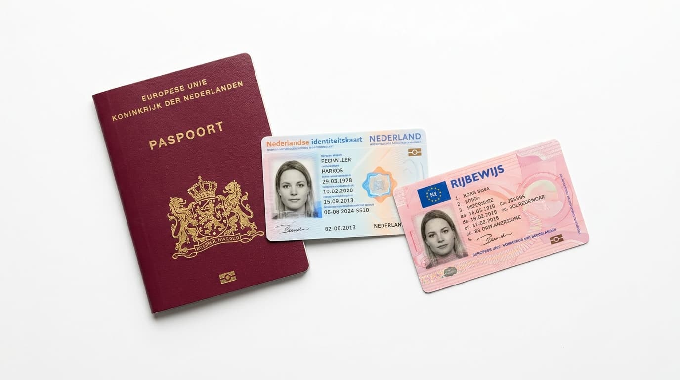 Paspoort, ID-kaart, Rijbewijs